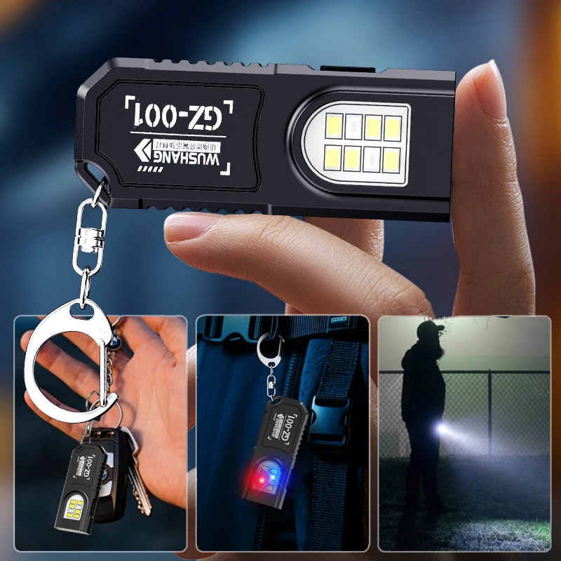 Tragbare Schlüsselanhänger-LED-COB-Taschenlampe – Bild 3