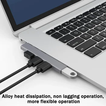 USB 3.0 HUB 4 IN 1 5Gbps Hochgeschwindigkeits-Übertragungsdockstation Tragbarer USB-Splitter OTG-Adapter