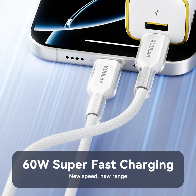 KUULAA USB-C-Kabel auf USB-Typ-C-Kabel PD 60 W – Bild 4