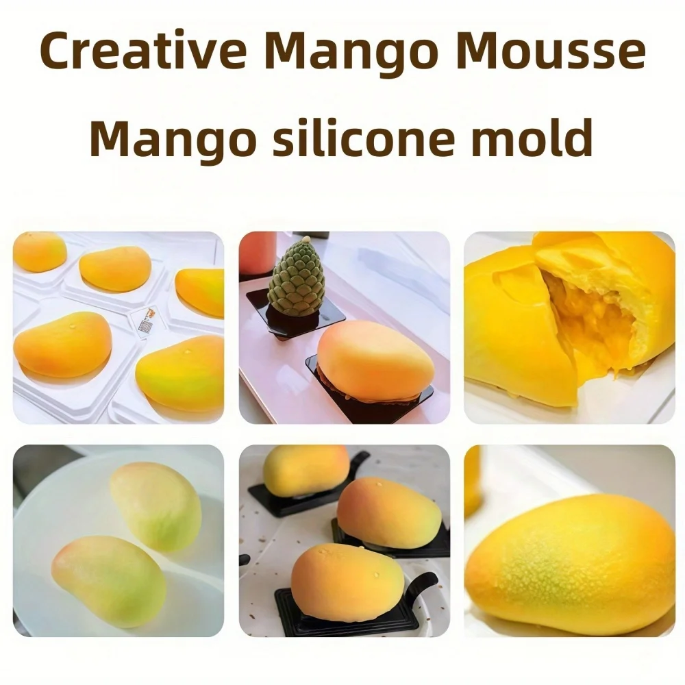 3D Mango-Design Silikon-Kuchenformen Party-Backwaren – Bild 4