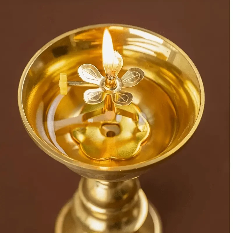 1 Stück eleganter goldener Kerzenhalter mit verstellbarem – Bild 2