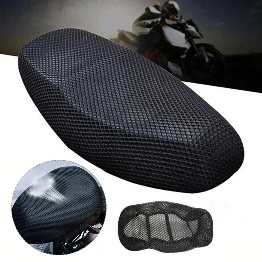 Motorrad 3D Mesh Stoff Anti-skid Pad Roller Sitz Abdeckung – Bild 2