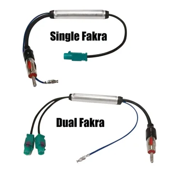 Auto Spezielle Radio Antenne AM/FM Audio Radio Signal Verstärker Dual Fakra RF Radio Antenne Adapter
