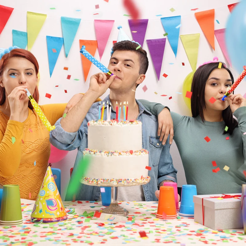 20/50 Stück Party Blowout Pfeifen Kindergeburtstag – Bild 5