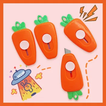 Lytwtw's Kawaii Mini Pocket Carrot INS Allzweckmesser Box Messer Papierschneider Handwerk Verpackung