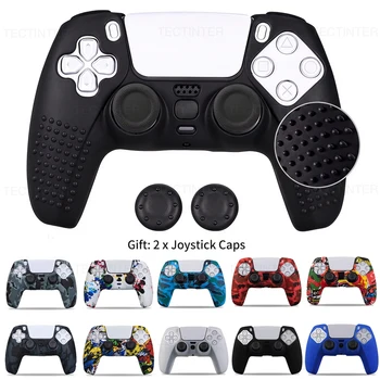 Schutzhülle Silikon Für SONY Playstation 5 Für PS5 Zubehör Controller Gummi Fall Für PS5 joysticks Daumen