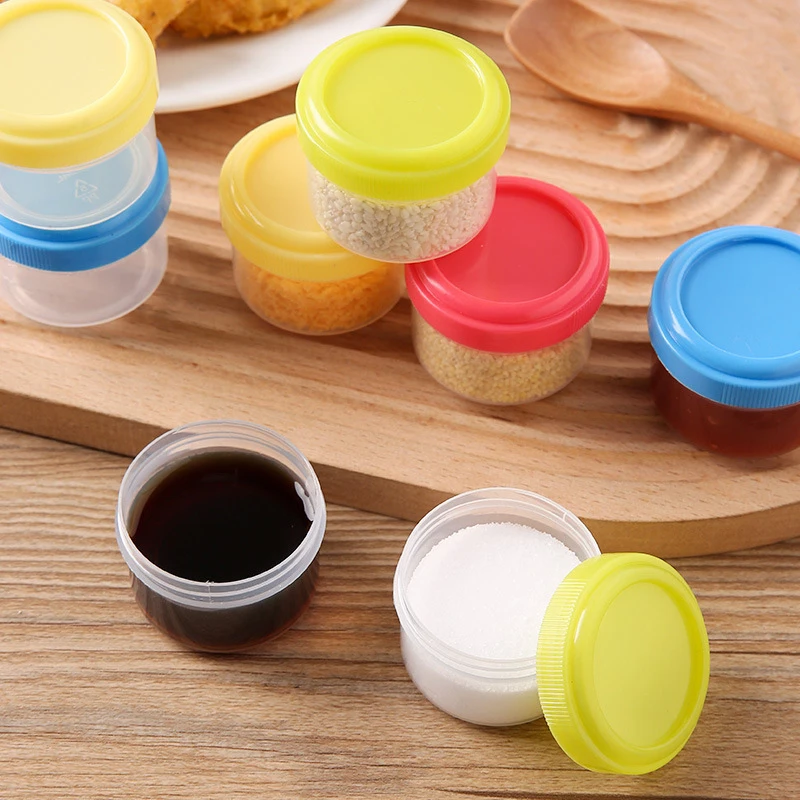 4 Stück 35ml Salat dressing behälter zum Mitnehmen Plastik – Bild 2