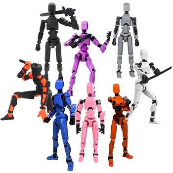 13 Actionfiguren Titan Multi-Jointed Movable Shapeshift Robot T13 Action Mannequin Charakter und Hund Figur