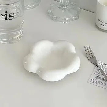Niedliche Nordische Keramik-Saucenschale in Herz- und Blumenform, Mini-Gewürzschälchen, Kleiner Teller