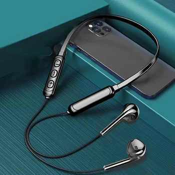 Drahtloses 9D-Bluetooth-Headset zum Aufhängen am Hals, Stereo-Rauschunterdrückung, universelles 5.0