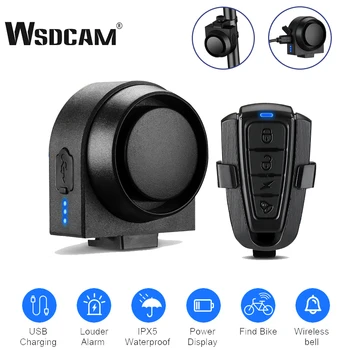 Wsdcam Fahrrad Vibration Alarm Drahtlose Motorrad Alarm USB Ladung Sicherheit Vibration Warnung Alarm System