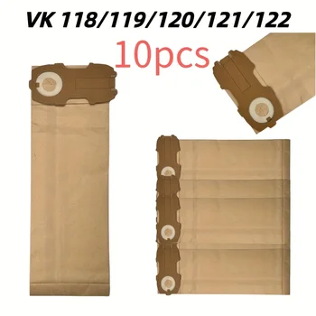 Packung mit 10 Staubsaugerbeuteln, kompatibel mit Vorwerk Kobold 118, 119, 120, 121, 122, CO2