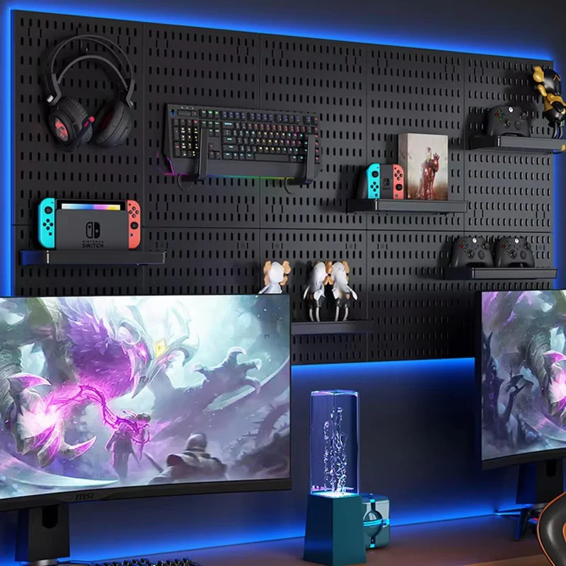 Kein Stanzen Stecktafel Wand Organizer Panel Regale für Gamer – Bild 4