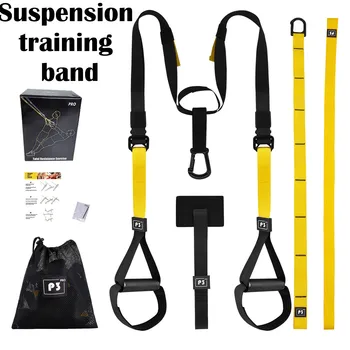 Suspension-Trainingsgurt Fitness Krafttraining Suspension Trainer Verstellbarer Yoga-Gurt Wandmontage