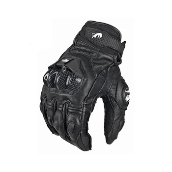 Echt leder handschuhe Herren Luva Reiten Moto Motorrad handschuh Guantes Schutz Racing Moto Schutz ausrüstung