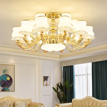 Moderne Wohnzimmer-Deckenleuchte Europäische Flurlampen Esszimmer Schlafzimmer Kronleuchter Luxuriöse