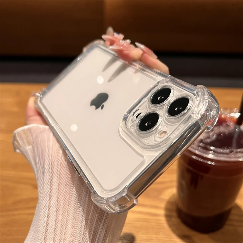 Luxuriöse, stoßfeste, transparente Hülle für iPhone 17, 16 – Bild 5