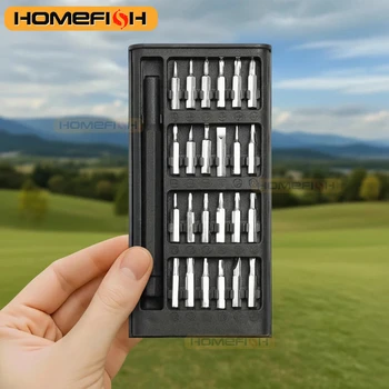 Schraubendreher-Set, 25-in-1 mit 24-teiligem Mini-Taschenschraubendreher-Set, kleines Reparaturset
