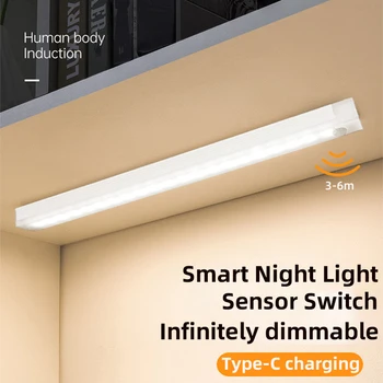 Drahtlose LED-Nachtlichter, Bewegungsmelder, Schrank, Küche, Nachtlichter, Schlafzimmer, Detektor, Licht