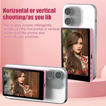 Handy Drahtlose Magnetische Selfie Monitor Bildschirm Für Smartphone Vlog Live Stream Video Aufnahme