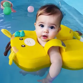 Baby-Schwimmbecken schwimmt nicht aufblasbarer schwimmender Schwimmring für Kleinkinder und Kinder im Alter