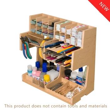 Modell Werkzeuge Lagerung Rack Lagerung Box Holz Box Hobby Machen DIY Dspiae Modell Werkzeug Regal