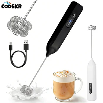 Milchaufschäumer Eierschläger Mini-Kaffee-Mixer Wiederaufladbarer Elektrischer Milchaufschäumer Kabelloser