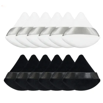 Dreieck Puderquaste Gesicht Make-Up Schwamm Weiche Samt Kosmetische Puff Mixer Schönheit Foundation Schwamm