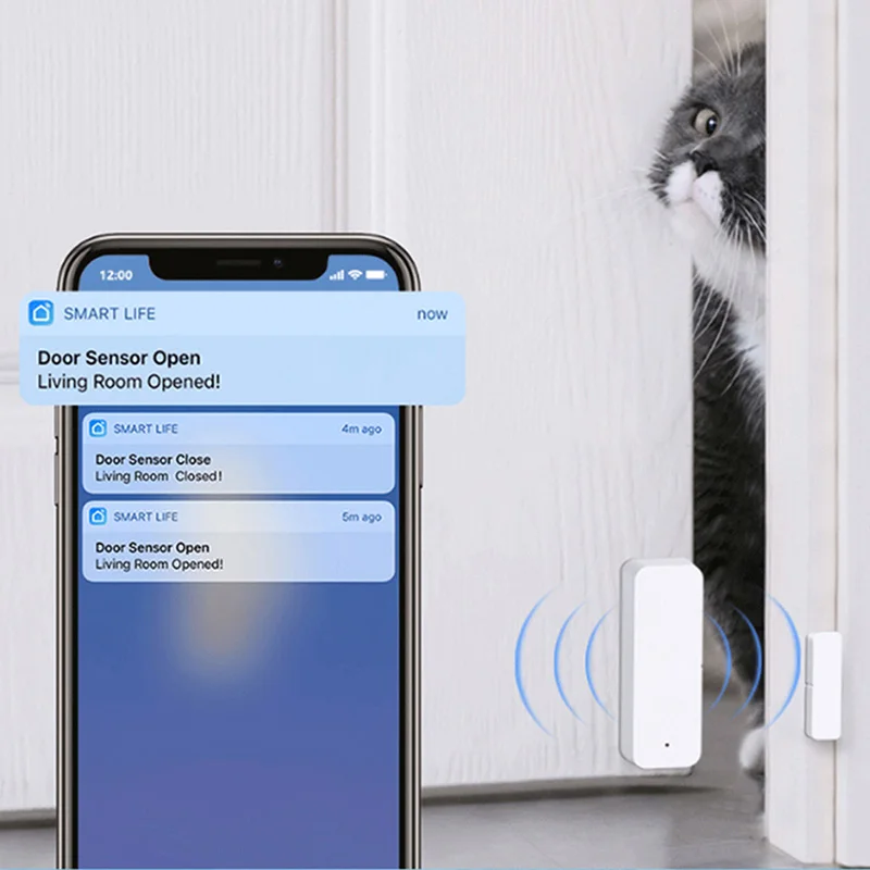 Tuya WiFi Zigbee Türsensor Kontaktsensor Offen Geschlossen – Bild 5