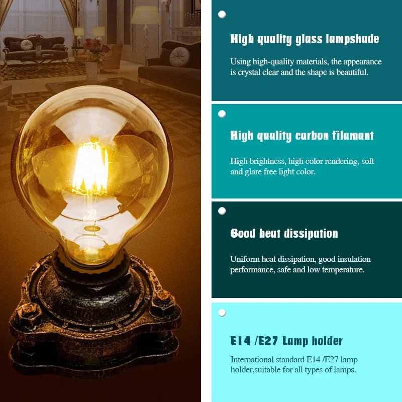 LED Retro Edison Glühbirne E14 E27 AC 220V 2W 4W 6W 8W – Bild 3