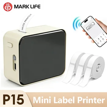 Marklife P15 Thermo-Etikettendrucker, Mini-Handgerät, kabellose Bluetooth-Etikettiermaschine