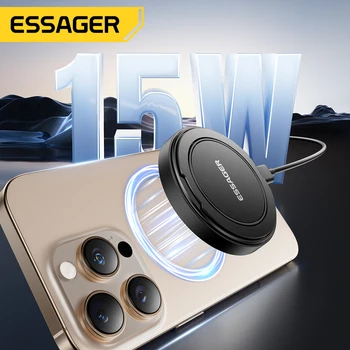 Magnetisches kabelloses Ladegerät 15 W mit Halter für iPhone und AirPods