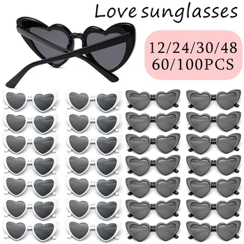 Herzförmige Sonnenbrille für Junggesellenabschiede, Hochzeit, Brautparty, Dekoration, Junggesellinnenabschied