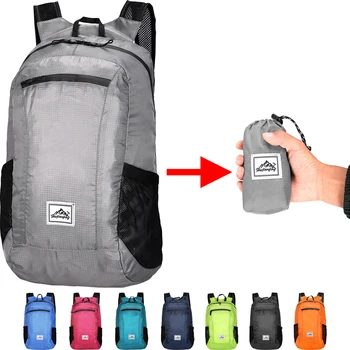 20L tragbarer faltbarer Rucksack, faltbare Bergsteigertasche, ultraleicht, Outdoor, Klettern, Radfahren