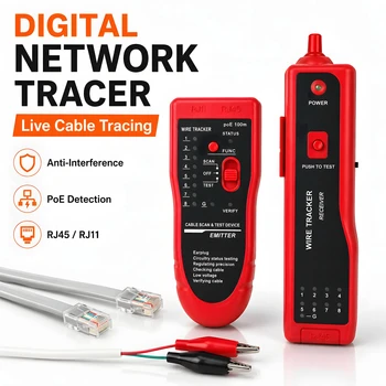 Hochpräziser Netzwerkkabel-Tracker Digitaler Signal-Netzwerkkabeltester Anti-Interferenz Lärmfrei