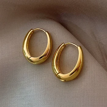 2023 Mode Metall Tropfen Ohrringe für Frau Vintage Hoop Ohrring Trend Klassische Party Hochzeit Anhänger