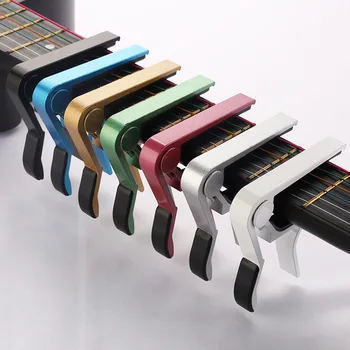 Aluminium Legierung Metall Neue Gitarre Capo Ändern Clamp Schlüssel Akustische Klassische Gitarre Capo Für Ton