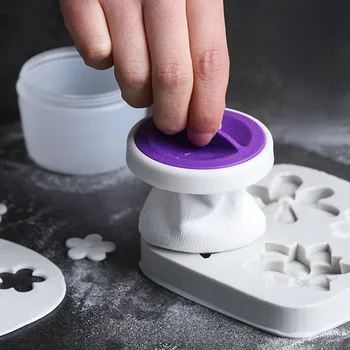 Fondant Zucker Kuchen Anti-stick Puff Flip Zucker Paste Pulver Streuen Mehl Stärke Puff Kuchen Backen