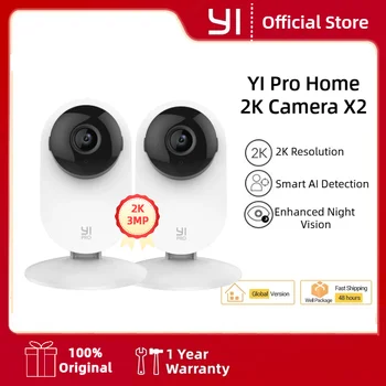 YI 2K 3MP Kameras 2/4Pack Homekit IP-Sicherheitsschutzsystem mit Nachtsicht