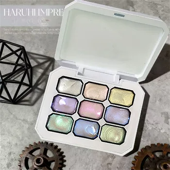 9-Farben-Patting-Gel mit Farbverlauf, Traumhaft Perlenmatt-Textur, UV- und LED-härtbarer Nagellack