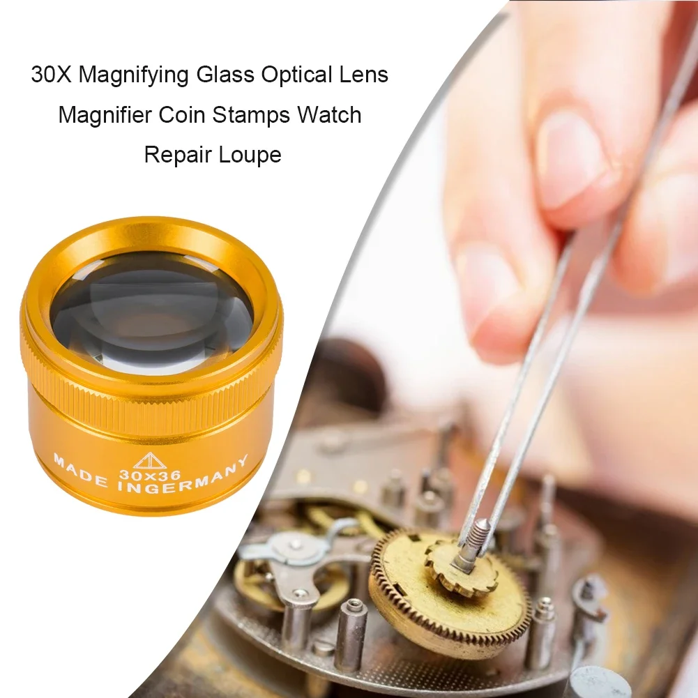 30X 36mm Lupe für Präzisionsarbeiten K9 Optische Linse – Bild 5