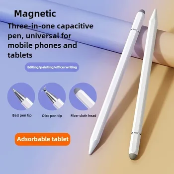 3-in-1 magnetischer Eingabestift für iOS und Android, Touch-Stift für IPad, Samsung, Xiaomi, Huawei, Tablet