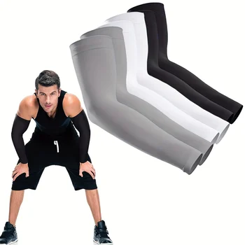3 Paar Unisex-Armstulpen mit Sonnenschutz, atmungsaktiv, kühlend, Armabdeckungen für Outdoor-Aktivitäten