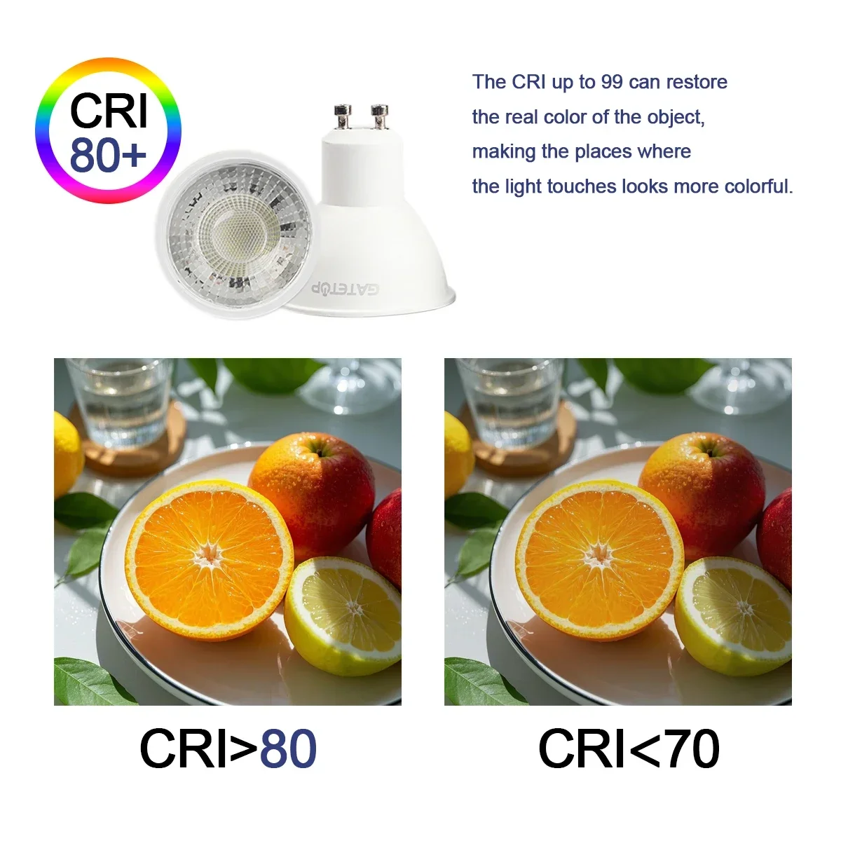10er-Pack Focos Gu10 SpotlightLampara 220V LED-Glühbirne 9W – Bild 6
