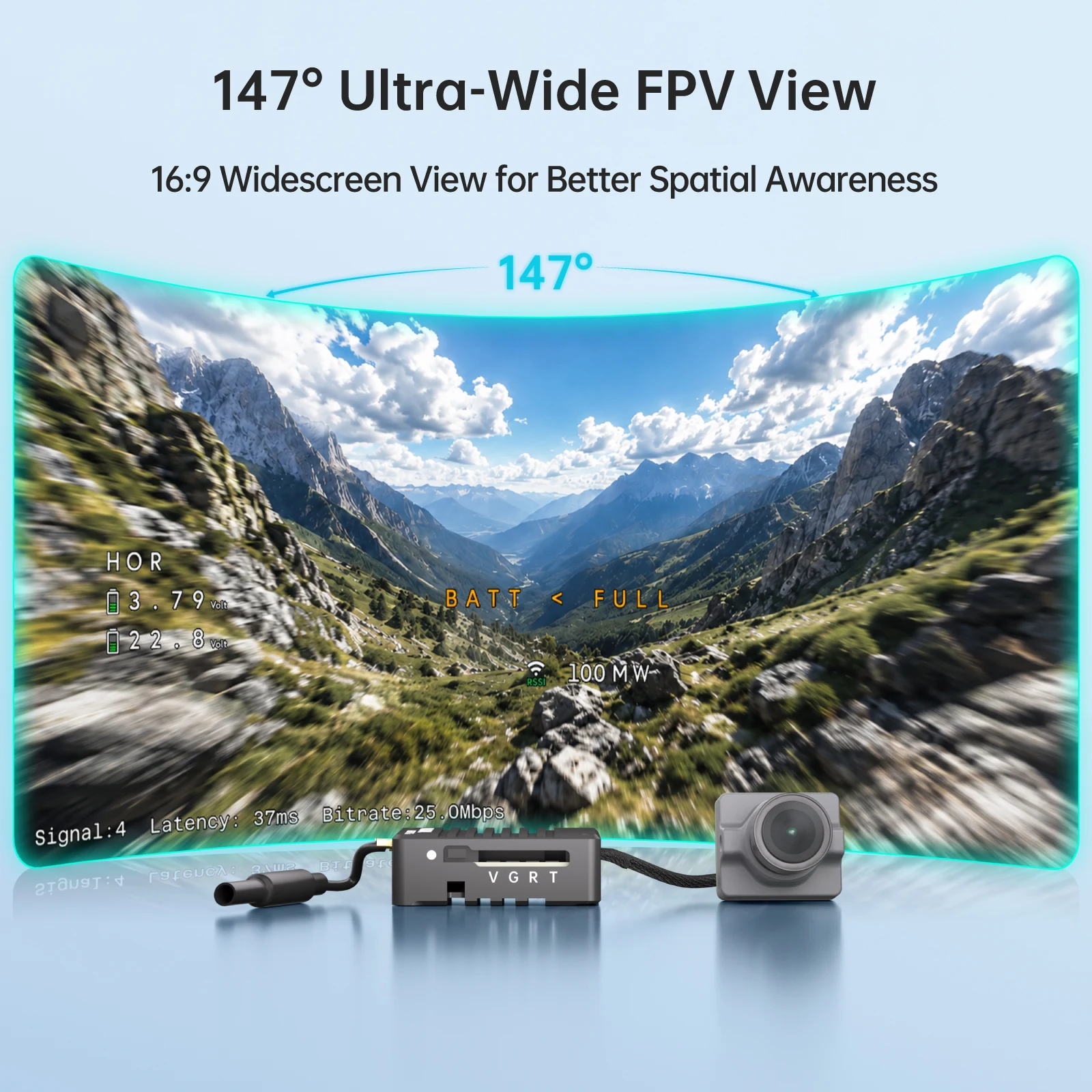 CADDXFPV Ascent Lite+ VTX 1080P 100fps HD Digitaler – Bild 4