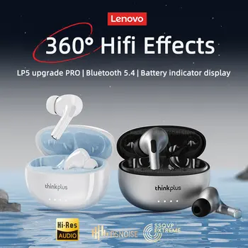 Lenovo LP5 PRO Drahtlose Bluetooth 5.4 Kopfhörer TWS HiFi Sound Gaming Ohrhörer LP5Pro Sport Headset Lange