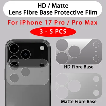 HD/Matte Objektiv Fiber Base Schutzfolie für iPhone 17 Pro Max 17 Pro Transparente Faser Hohllinse Chassis