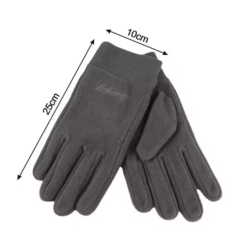 Herren Winterhandschuhe verdicken thermische warme Fleece – Bild 4