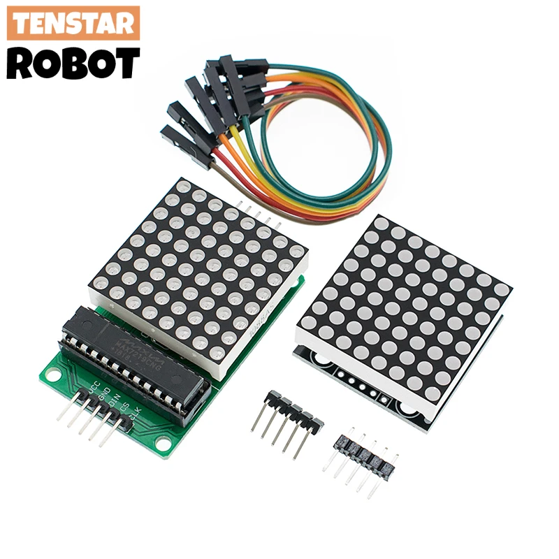 MAX7219 8*8 Dot Matrix Modul Rot Licht Mikrocontroller Modul – Bild 2
