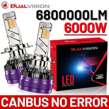 Dualvision 6800000LM 6000W H4 H7 H11 LED CANbus K5C K6C H1 H8 9005 9006 HB3 HB4 9012 HIR2 Led Scheinwerfer